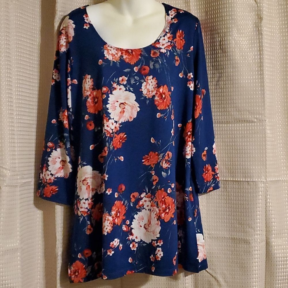 Slinky Brand XL Tunic Floral